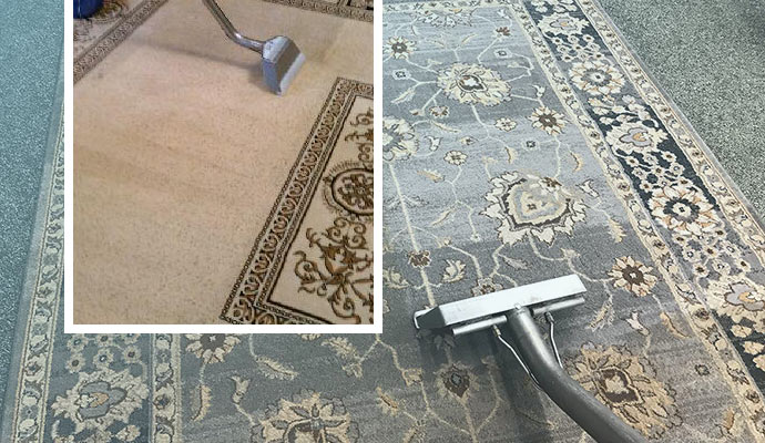 Rug cleaning by professionals.
