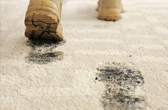 Remove Footprint from Carpets