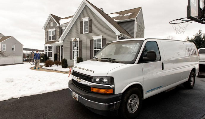 hydro clean's service van