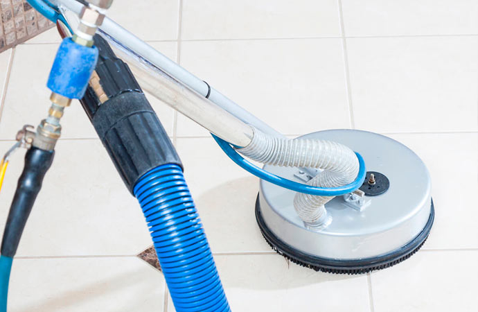 Grout sealing floor cleaning